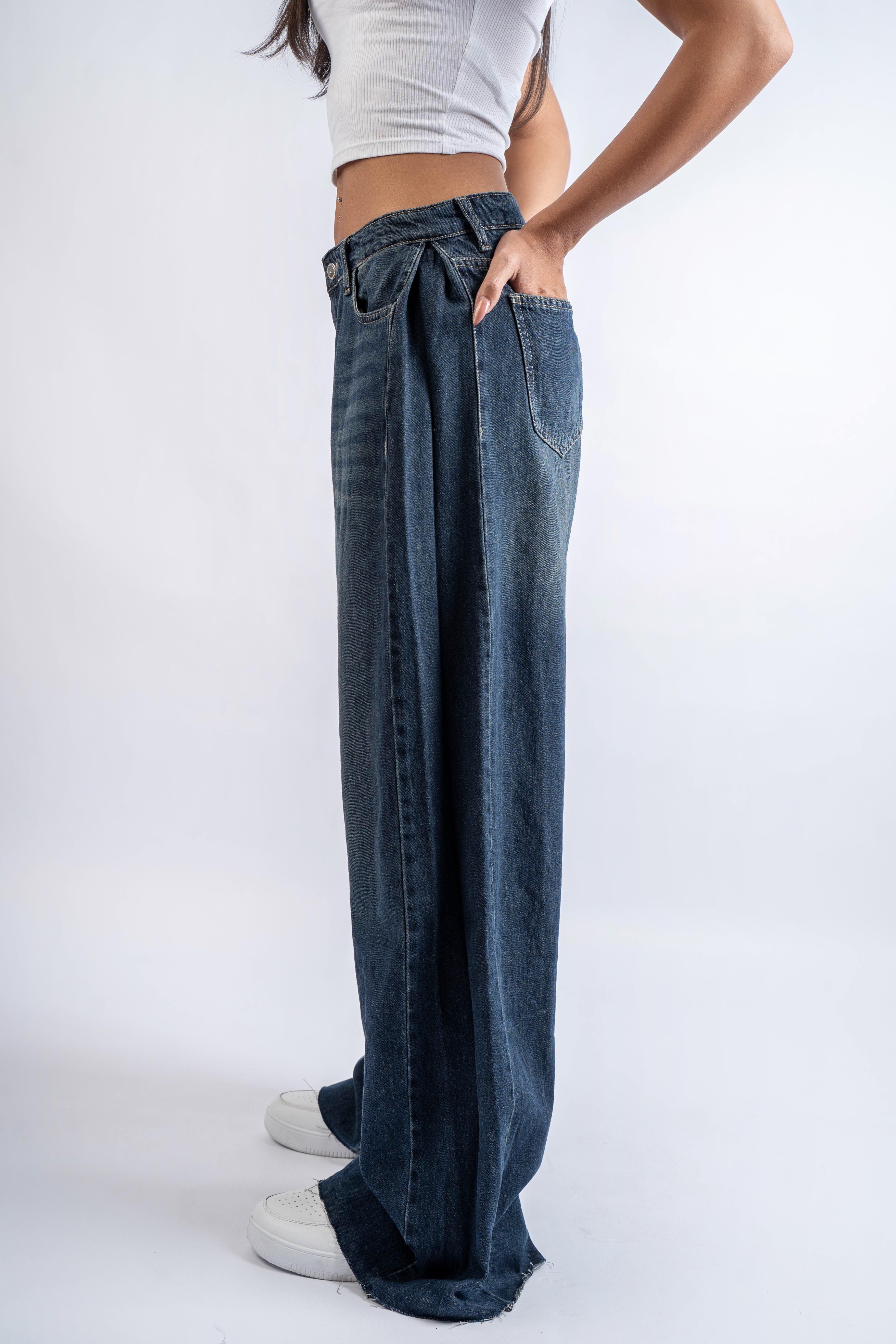 Vantage Wide Leg Jeans High-Waist  Tent